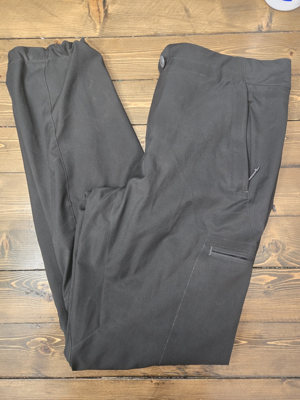 Patagonia Black Women's Worn Wear Pants with Side Pocket And Cinch Hem Size 12